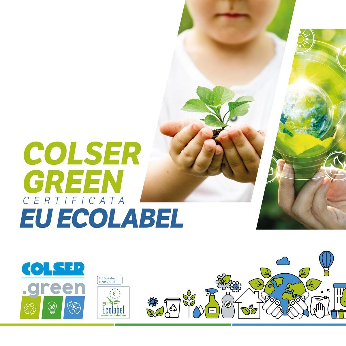 COLSER Green certificata ECOLABEL