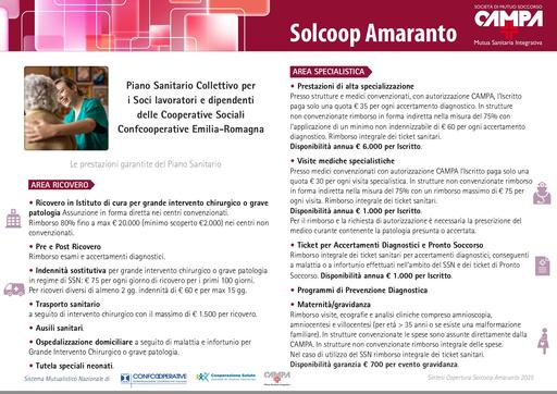 Volantino / Piano Solcoop Amaranto